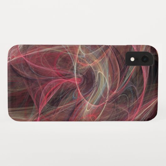 CRAZY FOTON Lila Graue Fraktal Waves Case-Mate iPhone Hülle (Rückseite (Horizontal))