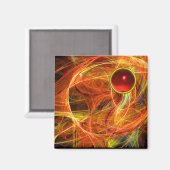 CRAZY FOTON MIT RED RUBY GEMSTONE MAGNET (Vorderseite/Rückseite)