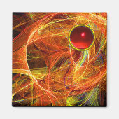 CRAZY FOTON MIT RED RUBY GEMSTONE MAGNET (Vorne)