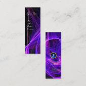 CRAZY FOTON MONOGRAM Edelblau Mini Visitenkarte (Vorne/Hinten)