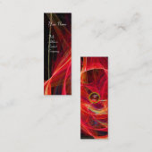 CRAZY FOTON MONOGRAM Edelrot Mini Visitenkarte (Vorne/Hinten)