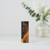 CRAZY FOTON MONOGRAM-Edelstein gelb Mini Visitenkarte (Stehend Vorderseite)