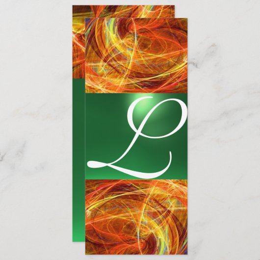 CRAZY FOTON MONOGRAM Gelb Smaragdgrün Ankündigung (Vorne/Hinten)