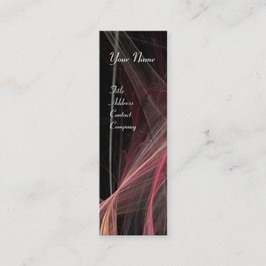 CRAZY FOTON MONOGRAM lila Mini Visitenkarte (Vorderseite)