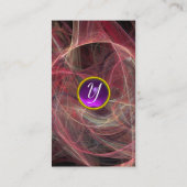CRAZY FOTON MONOGRAM lila Visitenkarte (Rückseite)
