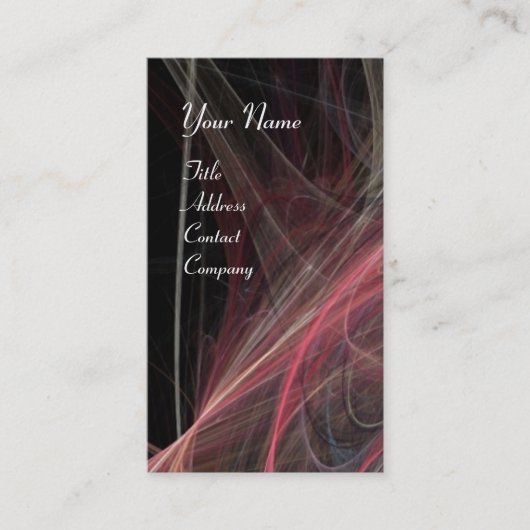 CRAZY FOTON MONOGRAM lila Visitenkarte (Vorderseite)