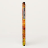 CRAZY FOTON Orange Pink Yellow Fraktal Wirbel Case-Mate iPhone Hülle (Hinten/Links)