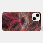 CRAZY FOTON Pink Gray Fraktal Waves Case-Mate iPhone Hülle (Rückseite (Horizontal))