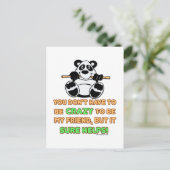 Crazy Friends Postkarte (Stehend Vorderseite)