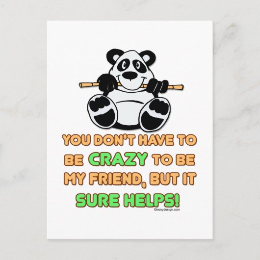 Crazy Friends Postkarte (Vorderseite)