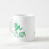 Crazy Frog-Dame Kaffeetasse (Vorderseite Links)
