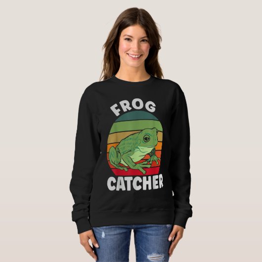 Crazy Frog Frog Whisperer Frog Catcher Sweatshirt (Vorne ganz)