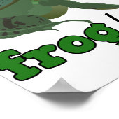 Crazy Frog Lady Frog Liebesgeschenke Poster (Ecke)