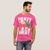 Crazy Frog Lady Funny Amphibien Eigentümer von Lov T-Shirt (Vorne ganz)
