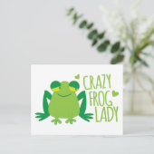 Crazy Frog Lady Postkarte (Stehend Vorderseite)