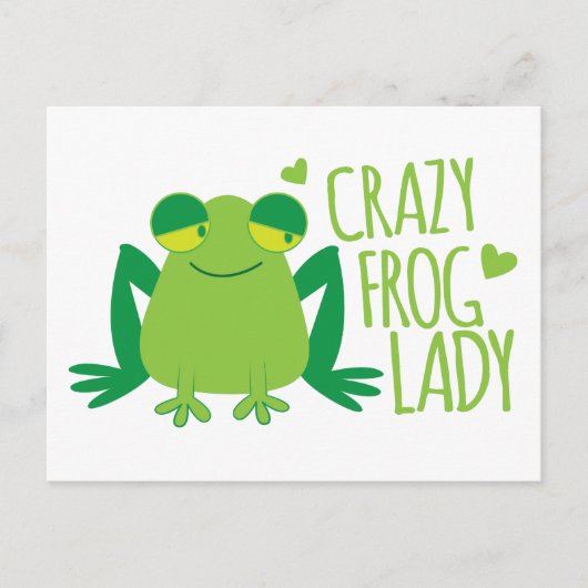 Crazy Frog Lady Postkarte (Vorderseite)