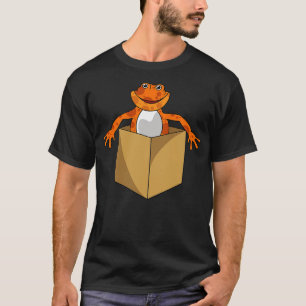 Crazy Frog schaut aus einer Kiste T-Shirt