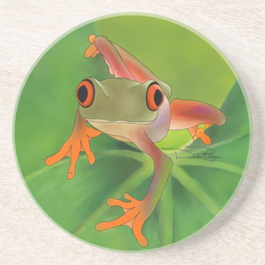 Crazy Frog Untersetzer mit Hintergrund (Vorne)