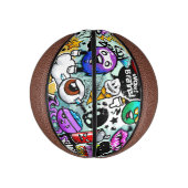 Crazy Frucht und Gemüse Graffiti Mini Basketball (Vertikal)