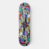 Crazy Frucht und Gemüse Graffiti Skateboard (Vorderseite)