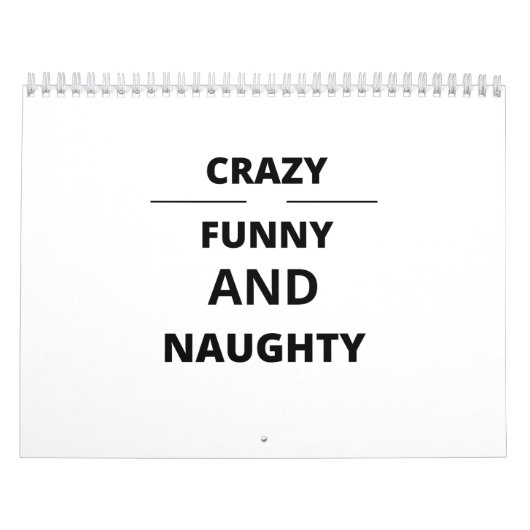 CRAZY FUNNY AND NAUGHTY KALENDER (Titelbild)