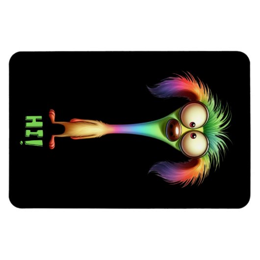 Crazy Funny Cartoon Dog Magnet (Horizontal)