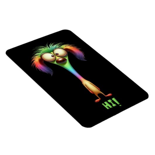 Crazy Funny Cartoon Dog Magnet (Rechte Seite)