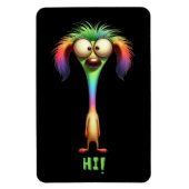 Crazy Funny Cartoon Dog Magnet (Vertikal)