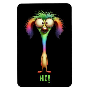 Crazy Funny Cartoon Dog Magnet
