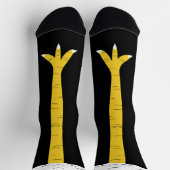Crazy Funny Chicken Leg Crew Socken (Oben)