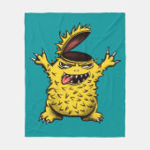 Crazy Funny Evil Charakter Fleecedecke (Vorderseite)