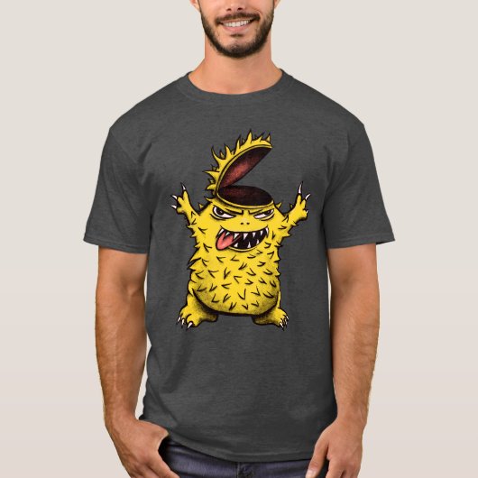 Crazy Funny Evil Charakter T-Shirt (Vorderseite)