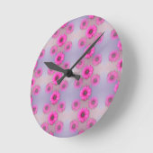 Crazy für Daisy Runde Wanduhr (Winkel)