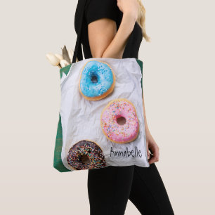 Crazy für Donuts   PERSONALISIERT Tasche