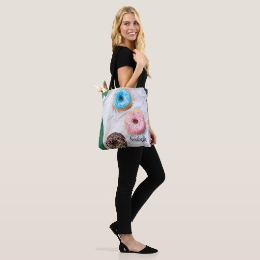 Crazy für Donuts | PERSONALISIERT Tasche (Am Model)