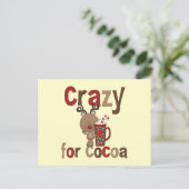 Crazy für Kakao Postkarte (Stehend Vorderseite)