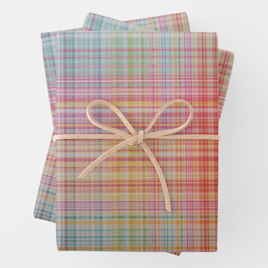 Crazy für Kariert Geschenkpapier Set (Beispiel)