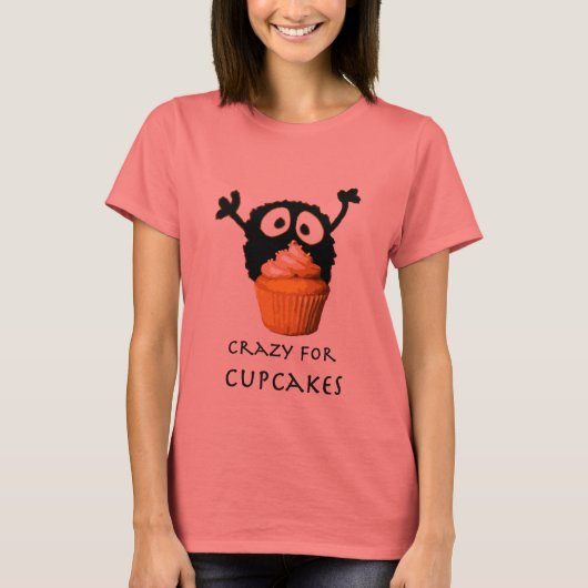 Crazy für Kuchen T-Shirt (Vorderseite)