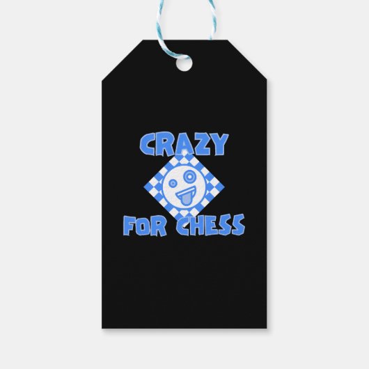 Crazy für Schach Geschenkanhänger (Rückseite)