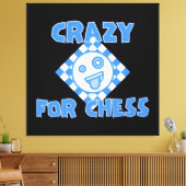Crazy für Schach Leinwanddruck (Insitu (Wohnzimmer))
