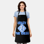 Crazy für Schach Schürze (Getragen)