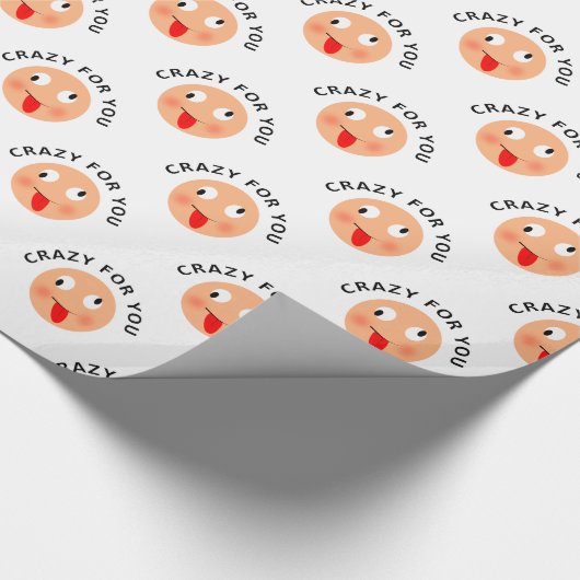 Crazy für Sie Geschenkpapier (Ecke)