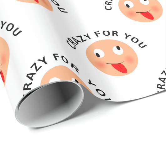 Crazy für Sie Geschenkpapier (Rolleneckpunkt)