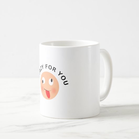 Crazy für Sie Kaffeetasse (VorderseiteRechts)
