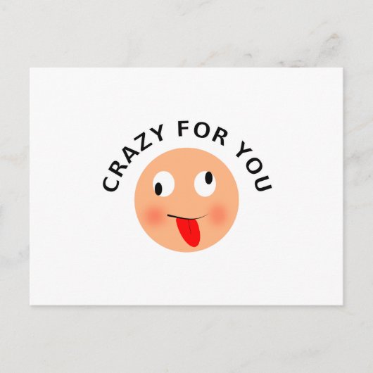 Crazy für Sie Postkarte (Vorderseite)