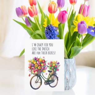 Crazy für Sie wie die Holländer sind für ihre Bike Postkarte