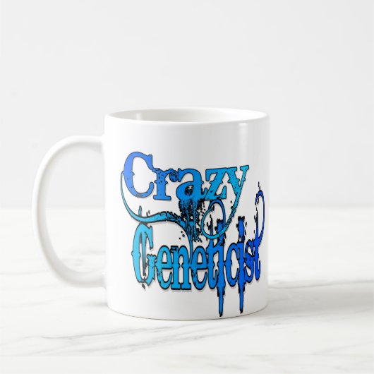 Crazy Geneticist Kaffeetasse (Links)