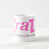 Crazy genug, um eine Coastie Liebe Kaffeetasse (Mittel)