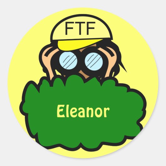 Crazy Geocacher Geocaching Swag Funny Stickers (Vorderseite)