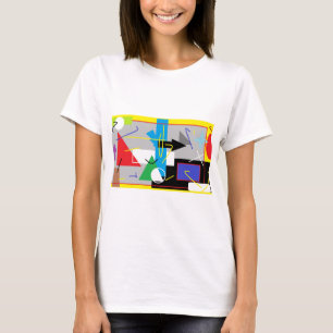 Crazy Geometry Langarmshirt T-Shirt
